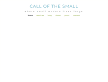 Tablet Screenshot of call-small.com